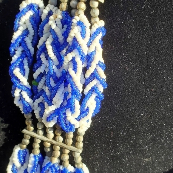 Vintage Seedbead Tribal Necklace NEW - Picture 5 of 6